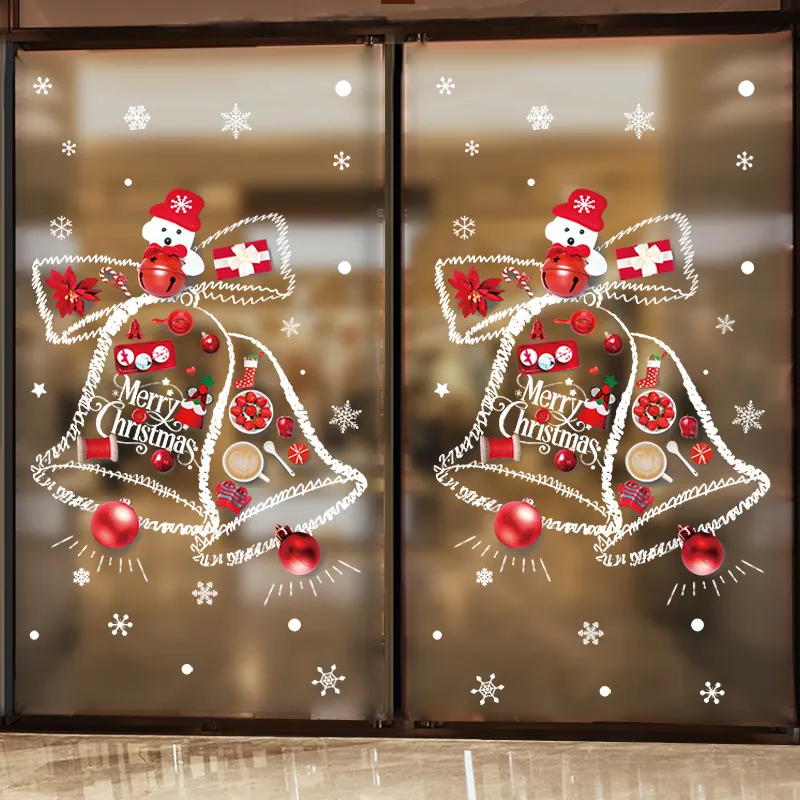 Migliore Prezzo di alta Qualità Di Buon Natale Window Static Sticker Per La Decorazione Domestica