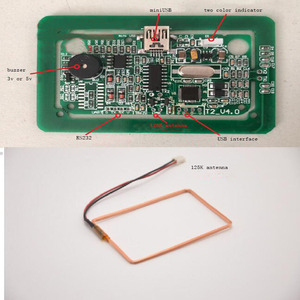 Taidacent USB <strong>TTL</strong> RS485 Access Control 125khz 13.56mhz RFID Dual-Frequency Reader/Writer IC ID Card Reader NFC Reader Module