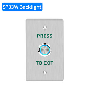 Su geçirmez kapı itme çıkış düğmesi kapısı açma anahtarı açacağı COM NC NO kapı erişim kontrol sistemi için LED aydınlatmalı giriş açık - Product Image 1