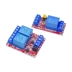 1 2 4 6 8-Kanal-Relaismodul-Platinenabschirmung mit Optoelement-Trigger mit hohem und niedrigem Pegel für Arduino Raspberry pi DC 5V 12V 24V
