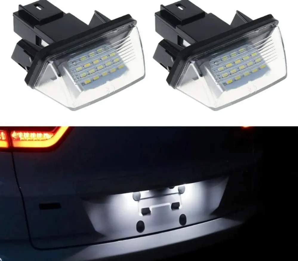 Оптовая продажа светодиодных ламп Canbus для номерного знака для Peugeot 406 407 Partner M49 M59 B9