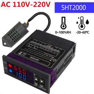 Minicontrolador Digital Dual de humedad y temperatura, SHT-2000 - Product Image 2