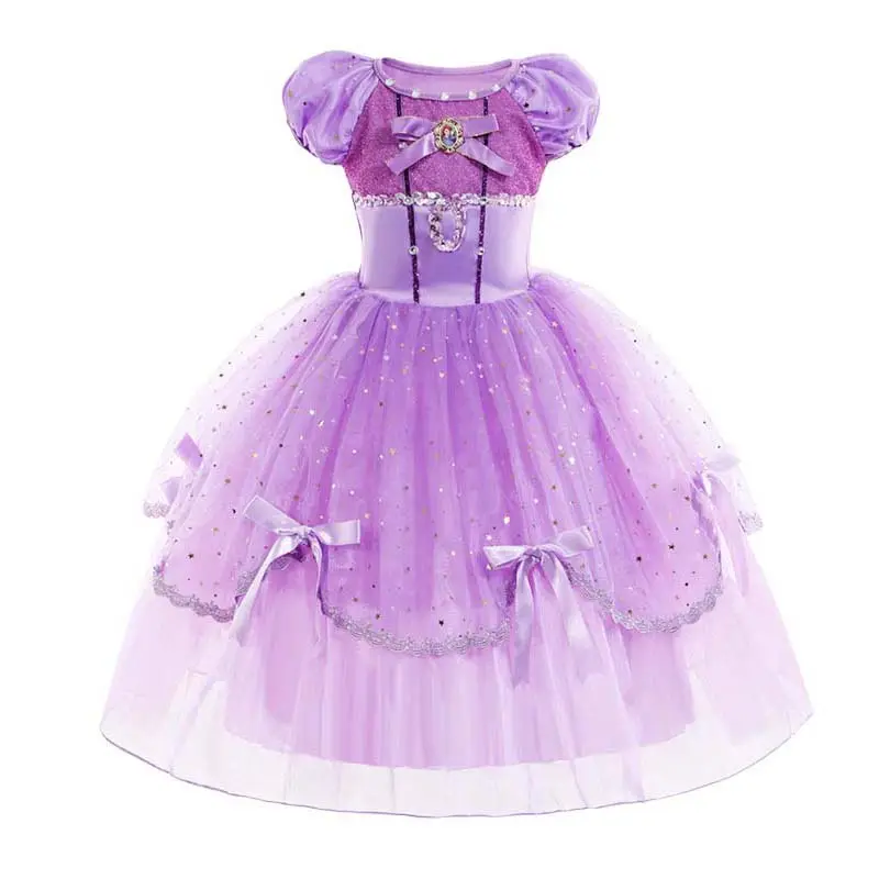 Vente en gros de déguisement de princesse Fée de luxe pour fillettes, déguisement de princesse, KGRD-005