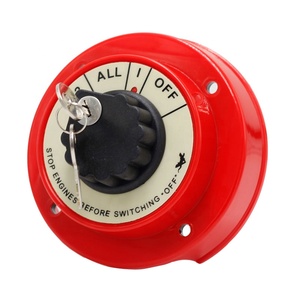 4 <strong>Way</strong> DC 32V Dual Battery Switch with Lock 1 off All <strong>on</strong> Selector for Car Boat RV Motor Replacement - Product Image 5