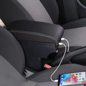 Otomatik kol dayama merkezi mağaza içeriği 3 USB şarj çift katmanlı saklama kutusu kol dayanağı araba aksesuarları - Product Image 6
