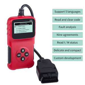 V309 Car Fault <strong>Detection</strong> Code Reader Code Card Code Reader Elm327 Obd2 Multilingual All Diagnostic Tool Car Detector - Product Image 2
