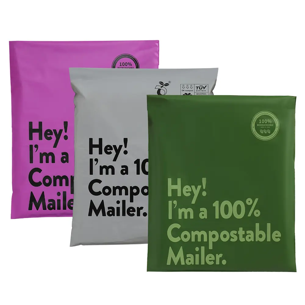 Биоразлагаемый Компостируемый почтовый пакет, биоразлагаемый Компостируемый почтовый пакет, пластиковая Экспресс-упаковка, экспресс-доставка