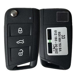 Orijinal 5G0959753BA 5g095975skoda VW Golf 7 için Skoda Octavia için A7 yarım anahtarsız 434MHz MQB48 uzaktan Fob araba anahtarı - Product Image 1