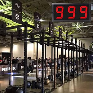 Jhering LED Digital Counter Work 4 Zoll 7-Segment-Anzeige Großer Countdown-Timer Fitness-Gym-Timer