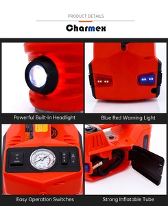 Charmex araba Jack hidrolik seti 3 In 1 otomatik elektrikli jak çift fonksiyonlu tipi elektrikli hidrolik zemin krikosu - Product Image 4