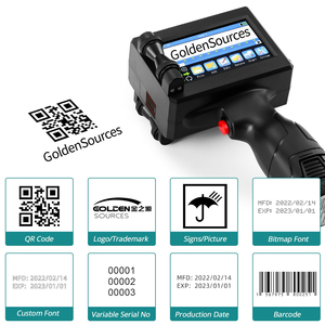 Tragbarer Hand-Tinten strahl drucker Smart Coder Karton Druckmaschine Uhrzeit Datum Handheld Chargen code Drucker Drucker pistole - Product Image 6