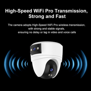 6MP กล้องสองเลนส์ในร่มไร้สาย WiFi กล้อง2เลนส์ไร้สายมองเห็นกลางคืนเต็มรูปแบบการป้องกัน360กล้องเครือข่ายจอมอนิเตอร์2K 3K CS2DR 2.4G - Product Image 4