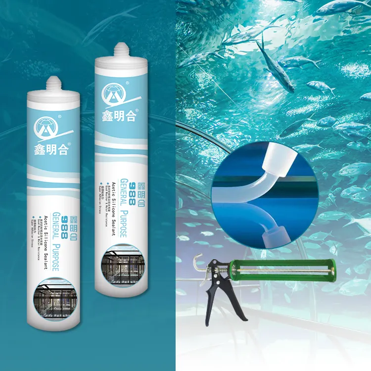 Azijnzuur Waterdichte Kit Siliconen Kit Geurloze Heldere Azijnzuur Siliconen Kit Voor Aquarium