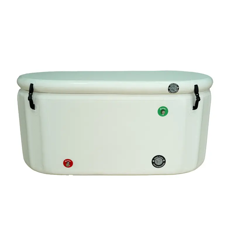 Grande vasca da bagno gonfiabile portatile con refrigeratore di ghiaccio a tuffo freddo per adulti vasca da bagno pieghevole