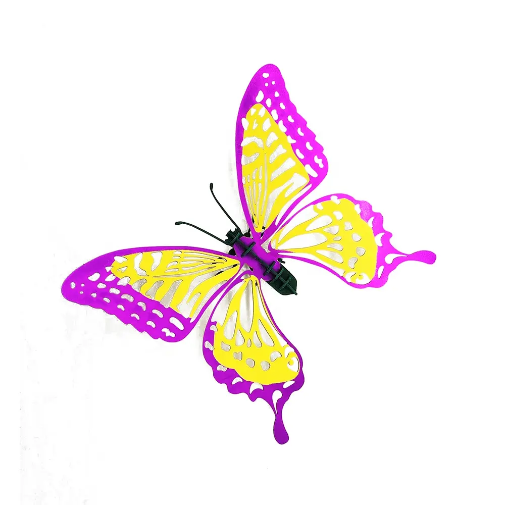 CUPUZ Goldfolie Schmetterling 3D Karton Puzzle Selbst montierende Tier Puzzle Kit-Papier Insekten modell als Geschenk und Wohnkultur