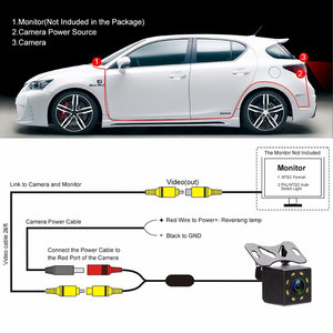 8 LED Car Rear View Camera <strong>4</strong> LED Car Reversing Backup Camera CMOS Image <strong>Sensor</strong> 12 LED <strong>Reverse</strong> Camera