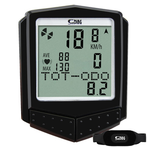 Sunding inalámbrico bicicleta HR monitores bicicleta velocímetro Ciclo del odómetro rastreador ciclismo de ejercicio al aire libre a prueba de lluvia - Product Image 2