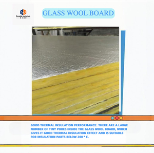 Hiện Đại 48Kg Mỗi Mét Khối Sợi Thủy Tinh Hội Đồng Quản Trị Phòng Chống Cháy Hấp Thụ Âm Thanh Cách Nhiệt Bên Ngoài Không Khí Thủy Tinh Len Nhôm - Product Image 4