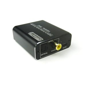 Amplificador convertidor de Audio Digital a analógico, decodificador de señal Coaxial de fibra óptica a adaptador de Audio estéreo analógico, Audio R/L, 3,5mm