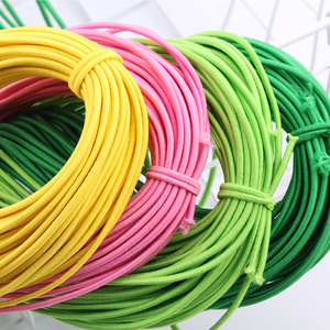Cordón elástico redondo de colores, cuerda elástica de poliéster - Product Image 6
