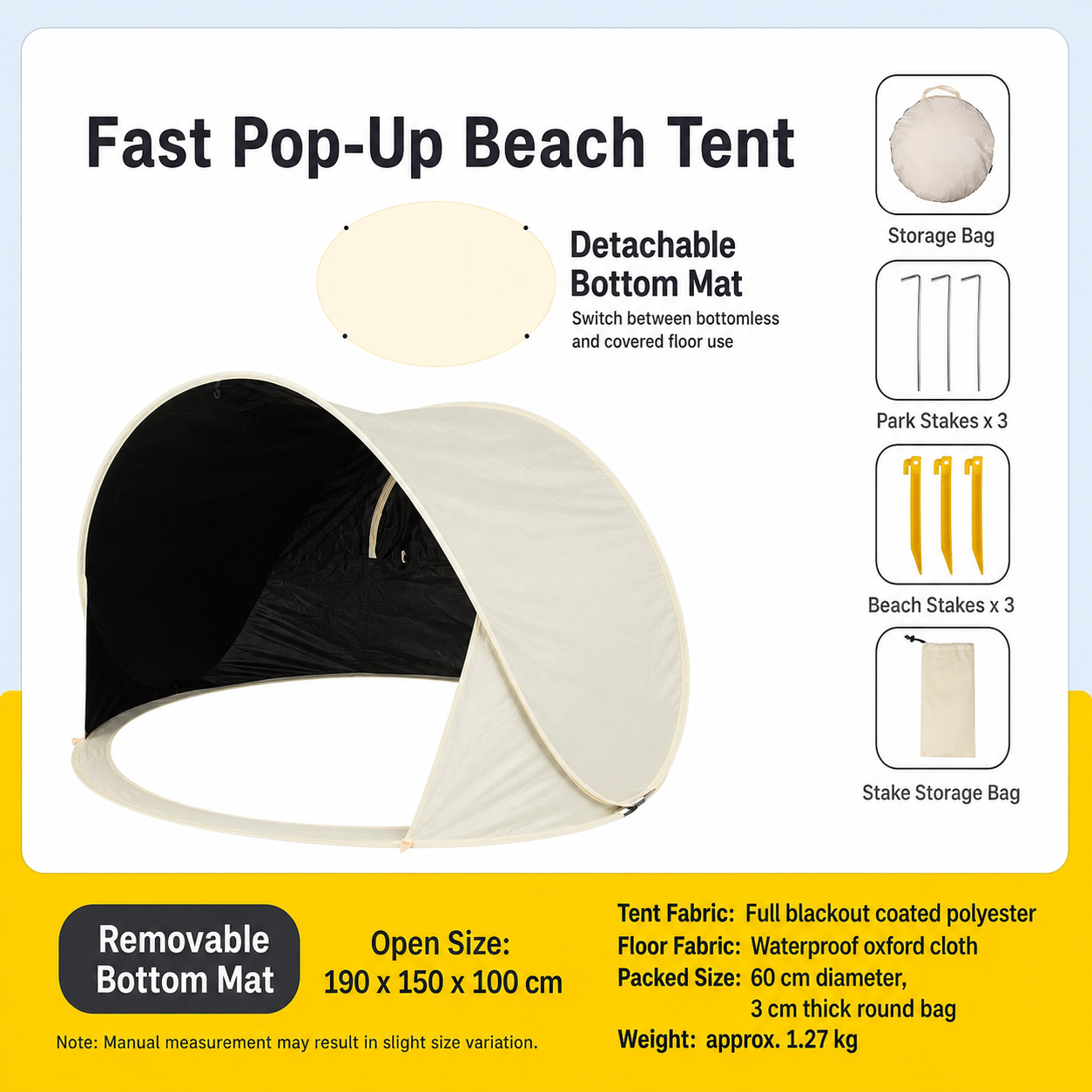 butter yellow detachable bottom
