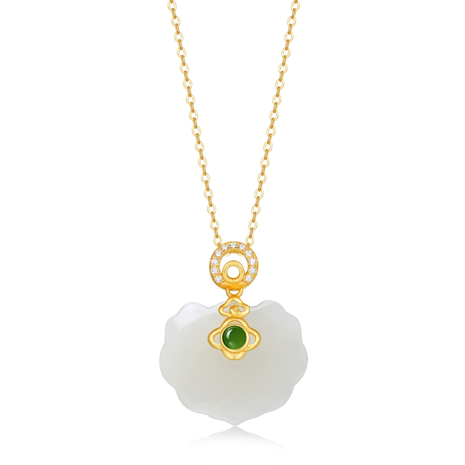 HMOIS Custom Jewelry Pendants Shell sterling silver 925 pendants Natural Hotan White Jade charms Pendants for Jewelry Making
