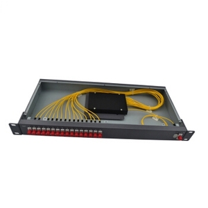 1U raf montaj Fiber optik PLC Splitter 1*16 FC/UPC G652D tek modlu Fiber LC konnektör SC APC tipi POE ağ için kullanılan FTTH - Product Image 2