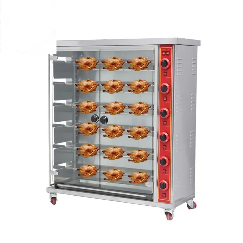 Four rotatif électrique de rôtissoire de poulet de gril pour rôtir le poulet entier 45