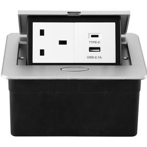 Fabrika 2xusb gizli 5v 2.1a usb-c şarj pop up masaüstü soketi ile gizli tezgah güç çıkışları 3 yolları satıyor - Product Image 3