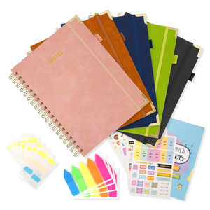 College Ruled Pink BLUE GREEN BLACK Lined Journal College Ruled 8 "x 10" Cuadernos B5 grandes para el trabajo Toma de notas escolares