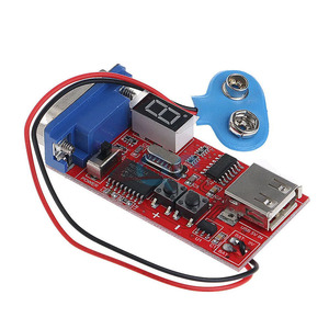 LED Digital VGA generador de señal LCD probador 15 señales diferentes salida USB batería fuente de alimentación Dual DC 9V módulo