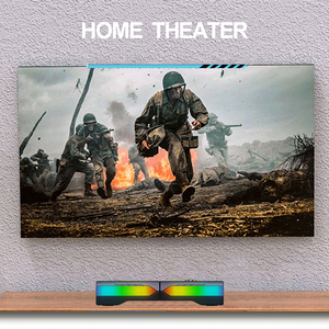 Barra de sonido multimedia colorida LED 2 en 1 desmontable 2.0CH RGB Gaming PC ordenador altavoz barra de sonido con cable - Product Image 6