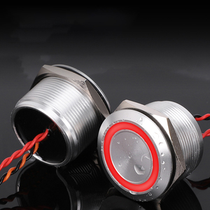 锁定压电开关保持位置按钮，用于25毫米6V/12V/24v压电开关的开/关控制 - Product Image 3