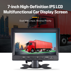 OEM/ODM 7 pulgadas de alta definición AV RCA interfaz CVBS LCD TFT pantalla DC 8-35V Pantalla de imagen inversa Monitor de coche camión autobús Escritorio