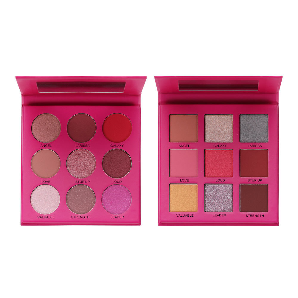 9 color red eyeshadow palette