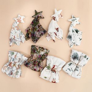 Bebek tülbent kundak bezi Set yenidoğan banyo duş hediye çocuklar yorgan hediye seti bebek diş kaşıyıcı güvenlik örtüsü Set - Product Image 1
