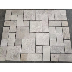 Đá Cẩm Thạch Trắng Tự Nhiên Tumbled Antique Beige Travertine Đá Hoa Văn Pháp Lát Gạch Cho Sân Và Sàn - Product Image 1