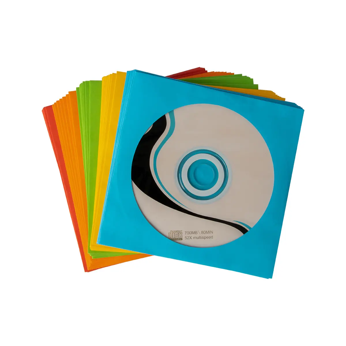 Pochettes pour CD DVD en papier Porte-enveloppe avec fenêtre et rabat