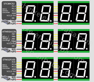 Colore giallo LED-595-232 2 Bit tubo digitale 595 unità statica modulo Display digitale tubo da 2.3 pollici modulo tubo digitale Led