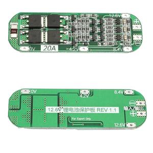 3S 20A Li-ion lityum pil 18650 PCB şarj cihazı BMS koruma levhası için matkap Motor 12.6V Lipo hücre modülü 64x20x3.4mm - Product Image 1