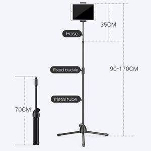 Ayarlanabilir esnek zemin standı 1.7M tembel Gooseneck cep telefon tutucu Tripod standı pad - Product Image 6