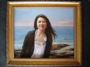 Tùy chỉnh handmade phong cách hiện đại sơn dầu cao cấp nghệ thuật ban đầu Linen <span class=keywords><strong>Canvas</strong></span> ảnh tường tùy chỉnh chân dung gia đình chân dung vải - Product Image 2