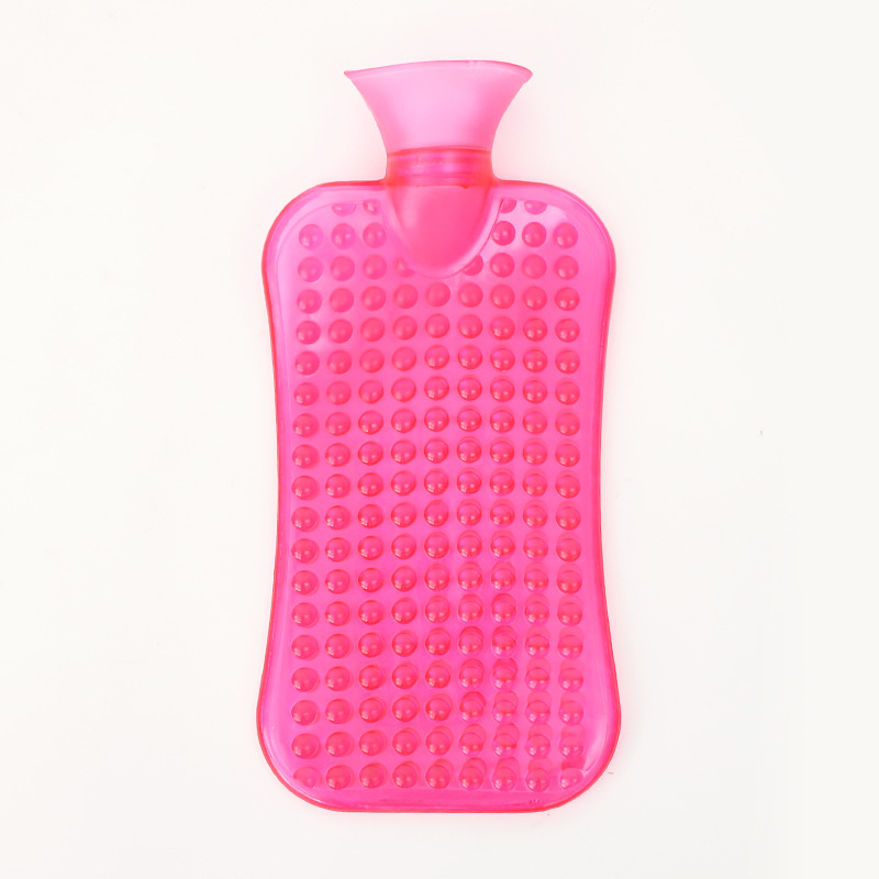Bouillotte en PVC à pois roses 2L (37x17)cm