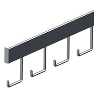 High Quality Steel <strong>Hook</strong> Customized OEM ODM Waterfall 5 <strong>Hooks</strong> for <strong>Wire</strong> Grid: Stylish and Practical <strong>Display</strong> Solution - Product Image 3