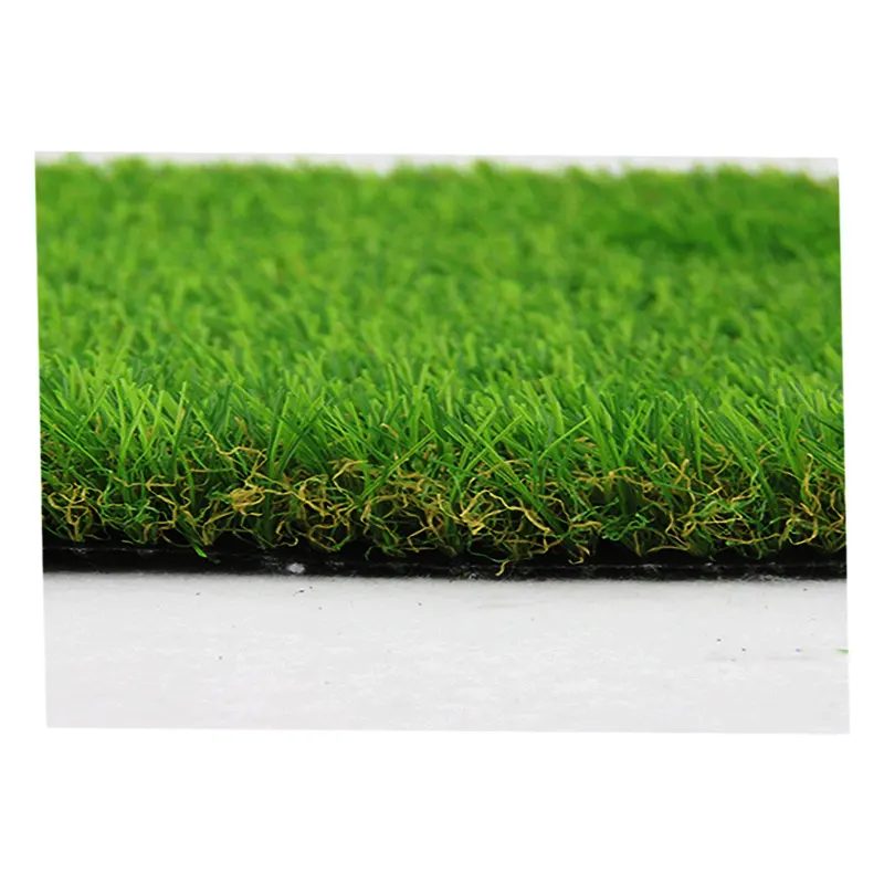 W Shape Outdoor Artificial Grass Waving Surface Of Each Blade Diffuses Sunlight