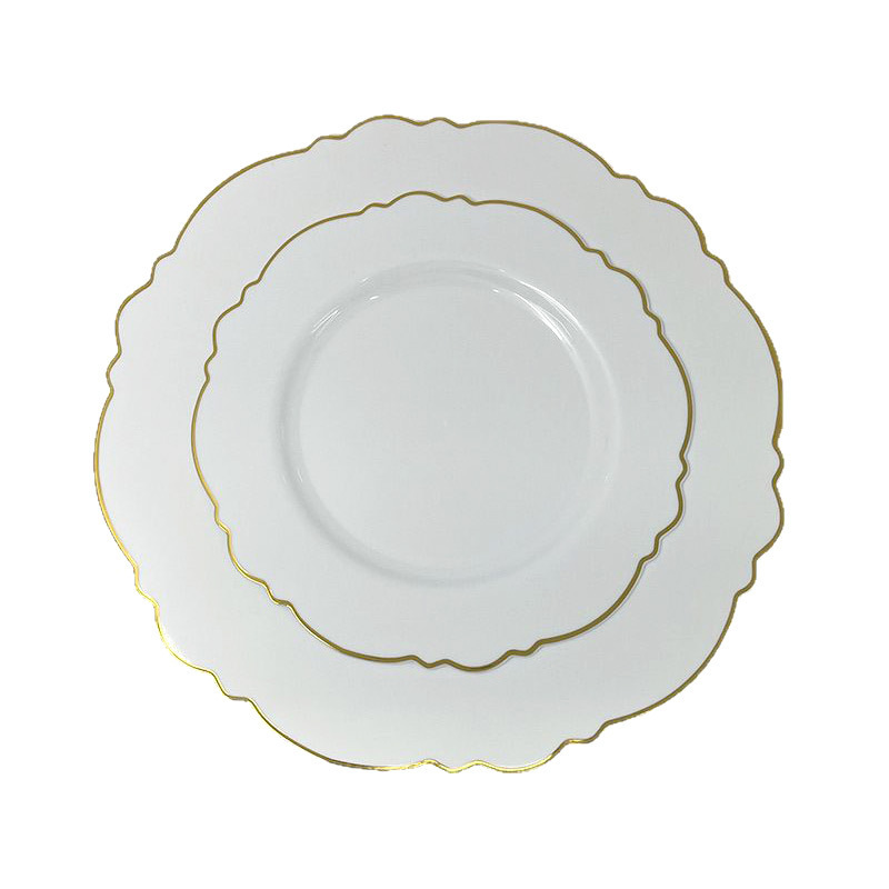 Hexagonal avec bordure dorée