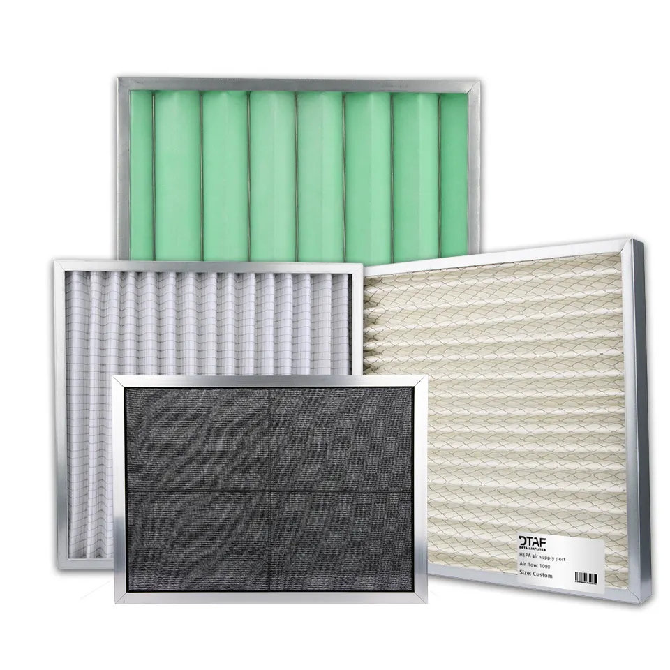 Fábrica personalizada G1 G2 G3 G4 Venta directa Todos los modelos OEM Lavable Panel preplisado HVAC Filtro de aire