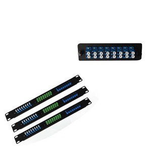 Panel de conexión de fibra óptica Montado en Rack de tipo fijo de 19 ''1U 36 Core con adaptador reemplazable de 3 posiciones Modular - Product Image 6