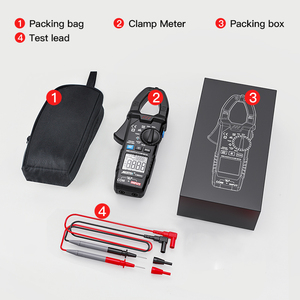 Digital AC DC Current Clamp Meter Multimeter True RMS 200A Auto Range Voltmeter Resistance <strong>Test</strong> Amp Meter Clamp