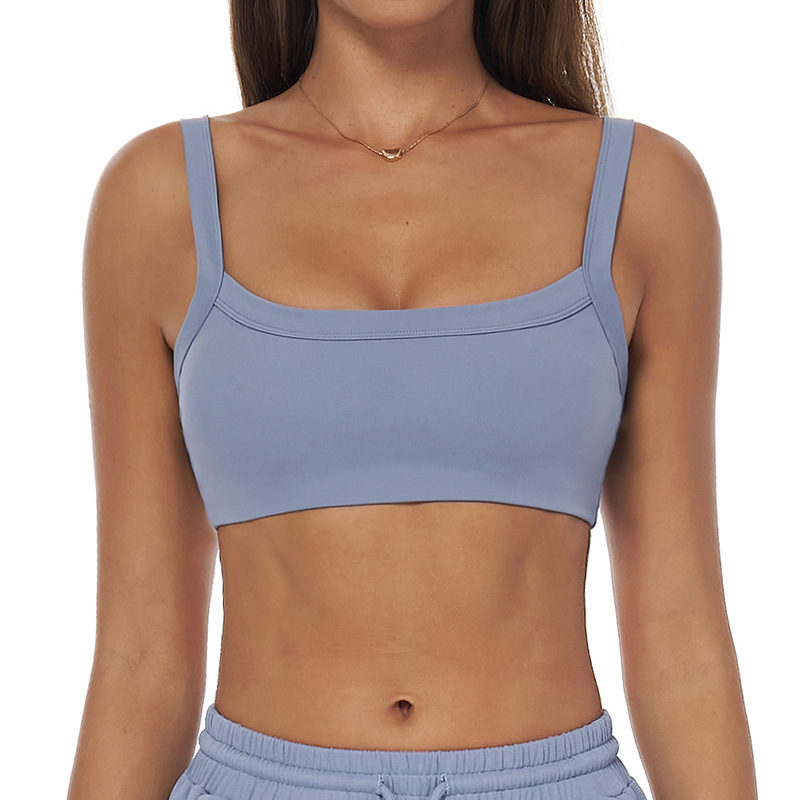 Blue-sports bra